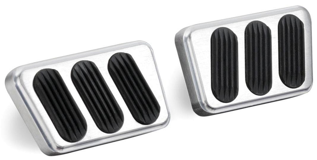 LOKAR Suit 1964-1970 Mustang Clutch and Brake Pad with Rubber (Pair) - Brushed Billet Aluminium LK-BAG-6121 Autofit