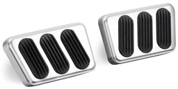 LOKAR Suit 1964-1970 Mustang Clutch and Brake Pad with Rubber (Pair) - Brushed Billet Aluminium LK-BAG-6121 Autofit