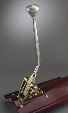 Lokar Suit 4L60E 8" Single Bend Floor Mount Automatic Gear Stick with Billet Polished Mushroom Kn Autofit