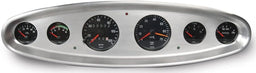 LOKAR Suit Auto Meter Traditional & Moon Gauges Oval Dash Insert 6 Gauge - Polished Billet Aluminium LK-BDI-9118 Autofit