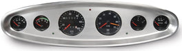 LOKAR Suit Auto Meter Traditional & Moon Gauges Oval Dash Insert 6 Gauge - Polished Billet Aluminium LK-BDI-9118 Autofit