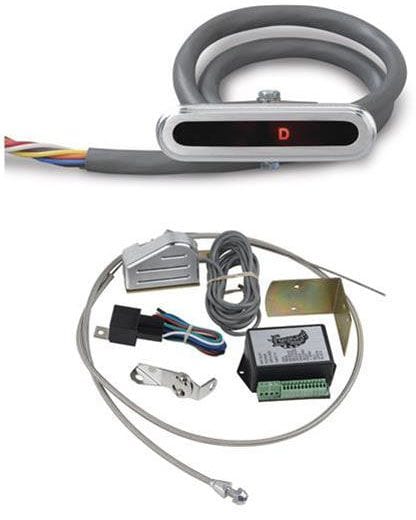 LOKAR Suit Chrysler 727/904/518 Transmissions, includes Sensor Kit Horizontal LED Dash Indicator - Brushed Billet Aluminium LK-CIND-1723 Autofit