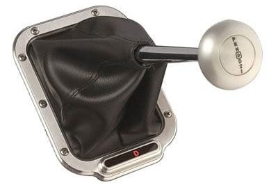 LOKAR Suit Chrysler GM 700R4/4L60, includes Sensor Kit & Shifter Boot 6-3/4 Horizontal Rectangular LED Shift Indicator Boot Kit - Brushed Billet Aluminium L Autofit