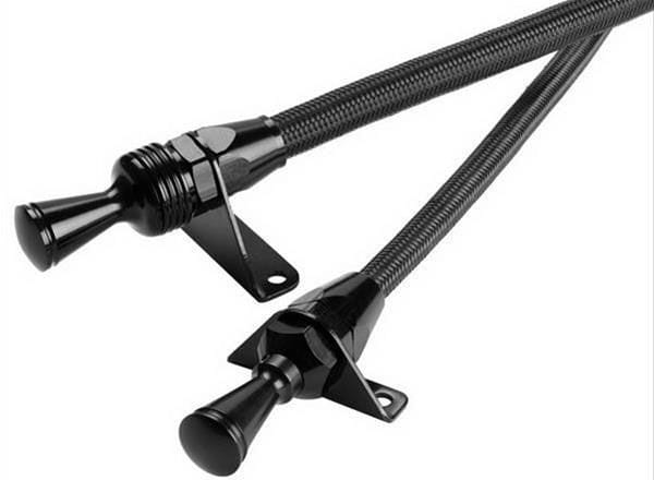 LOKAR Suit Ford 302-351 Cleveland Flexible Engine Dipstick Black Stainless Steel Housing LK-XED-5023 Autofit