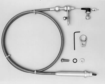 LOKAR Suit Ford C-4 Transmissions Hi-Tech Kick Down Kit Braided Stainless Steel Housing LK-KD-20C4HT Autofit