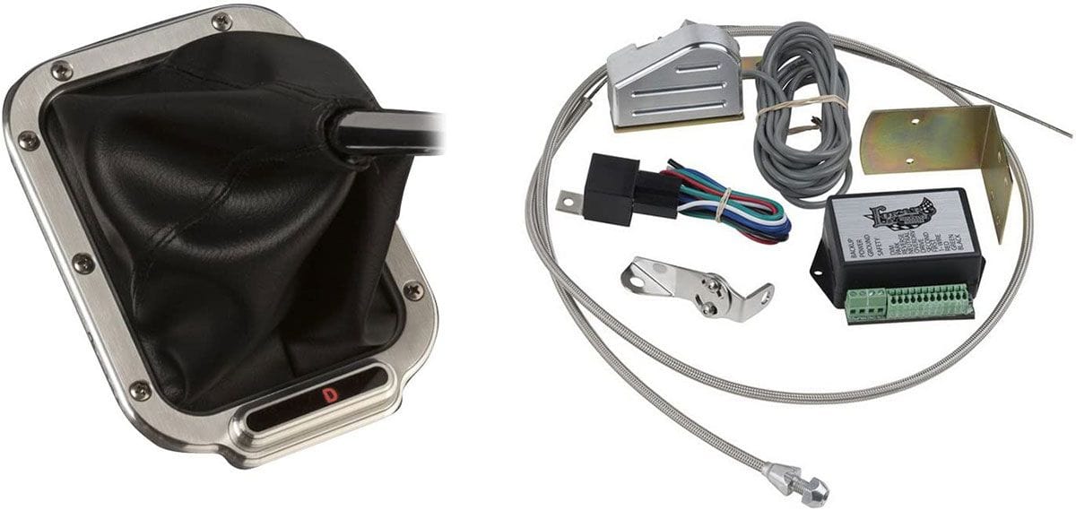 LOKAR Suit GM 4L60E/4L80E, includes Sensor Kit & Rectangle Shifter Boot, 6- Horizontal LED Shift Indicator Boot Kit - Brushed Billet Aluminium LK-CINB-1789 Autofit