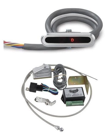 LOKAR Suit GM 700-R4/4L60 Transmissions, includes Sensor Kit Horizontal LED Dash Indicator - Brushed Billet Aluminium LK-CIND-1717 Autofit