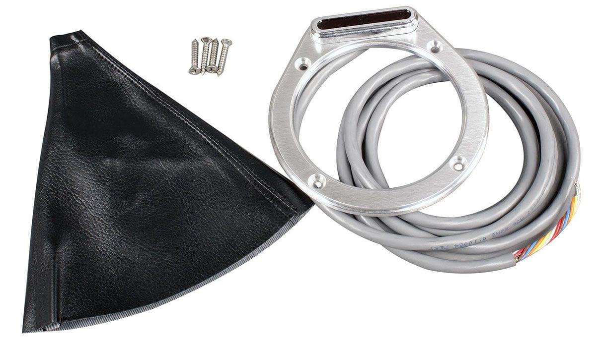 LOKAR Suit GM 700R4/4L60, includes Sensor Kit & Round Shifter Boot, 5-1/4" Vertical LED Shift Indicator Boot Kit - Brushed Billet Aluminium LK-CINB-1750 Autofit