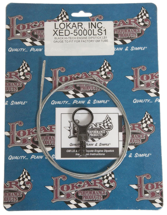 LOKAR Suit GM LS Series Billet Direct Mount Engine Dipstick - Black LK-XED-5000LS1 Autofit