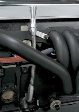 LOKAR Suit Small Block Chevy 1980 - On Braided Stainless Steel Flexible Engine Dipstick LK-ED-5001 Autofit