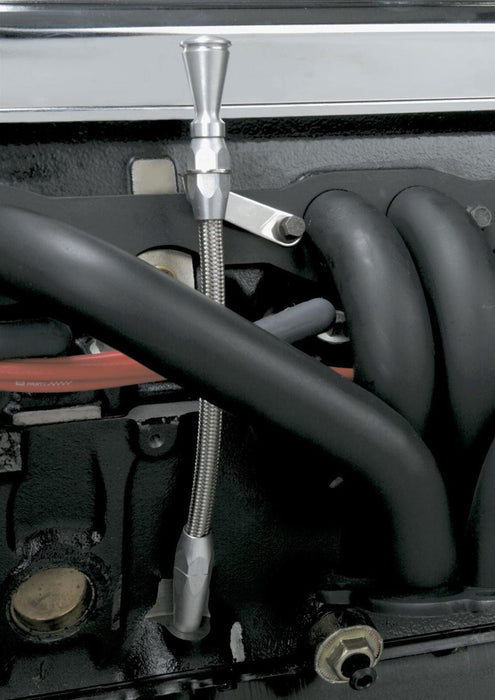 LOKAR Suit Small Block Chevy 1980 - On Braided Stainless Steel Flexible Engine Dipstick LK-ED-5001 Autofit