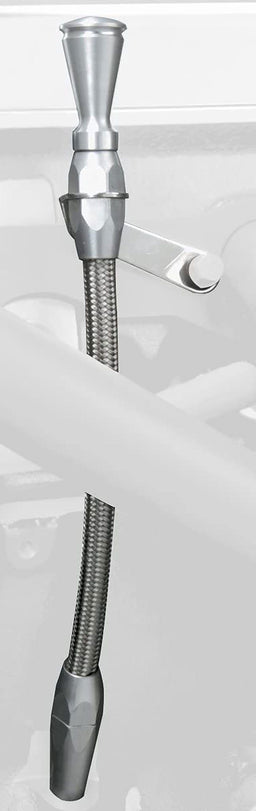 LOKAR Suit Small Block Chevy 1980 - On Braided Stainless Steel Flexible Engine Dipstick LK-ED-5001 Autofit