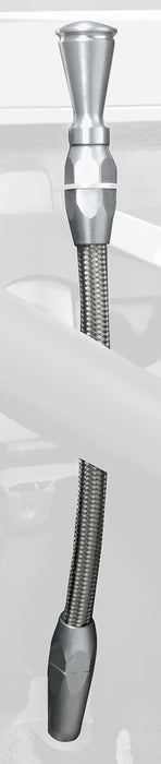 LOKAR Suit Small Block Chevy GM Vortec/Ramjet Braided Stainless Steel Flexible Engine Dipstick LK-ED-5009 Autofit