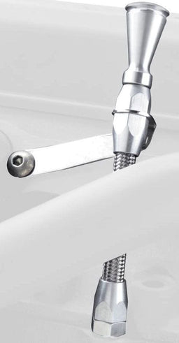 LOKAR Suit Small Block Chevy pre 1979 Braided Stainless Steel Flexible Engine Dipstick LK-ED-5002 Autofit