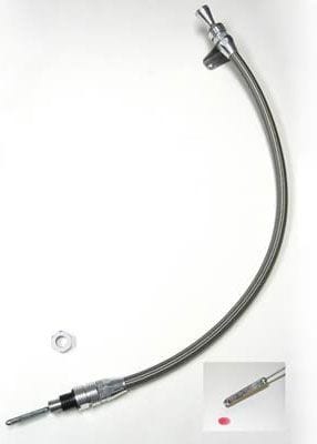 LOKAR Suit TH-350/400 Firewall Mount Anchor-Tight Locking Transmission Dipstick - Polished LK-1211144 Autofit