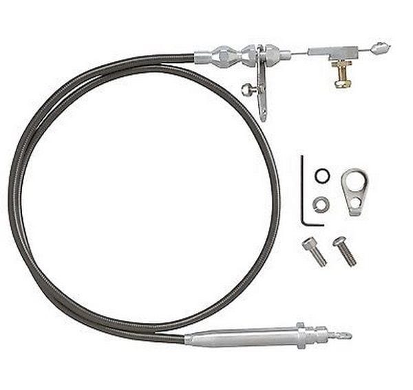 LOKAR Suit TH-350 Transmissions Stainless Steel Kick Down Bracket and Cable LK-KD-2350U Autofit
