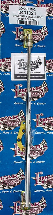 LOKAR Universal Adjustable 6 Level Hood and Trunk Prop - Polished LK-0401024 Autofit