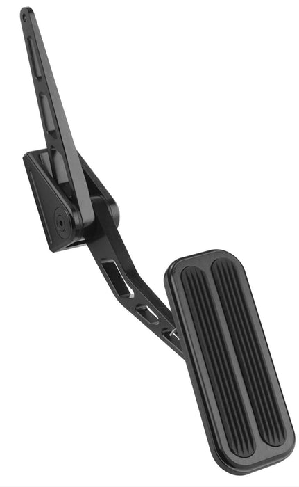 LOKAR Vertical Offset Mounting Competitor Accelerator Pedal Assembly with Rubber - Brushed Billet Aluminium LK- Autofit