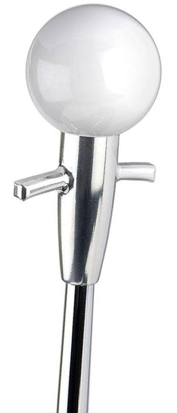 LOKAR With White Knob Finish Muscle Car Shift Knob & Adapter LK-SK-68MCW Autofit