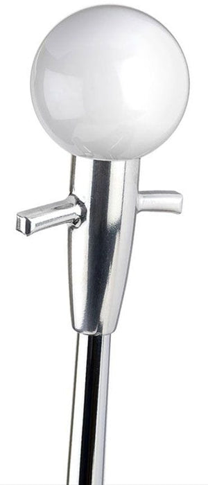 LOKAR With White Knob Finish Muscle Car Shift Knob & Adapter LK-SK-68MCW Autofit