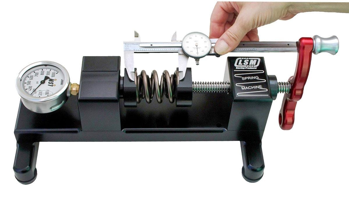 LSM With 1000 lbs. Gauge Bench Top Valve Spring Tester LSMSM-1000 Autofit