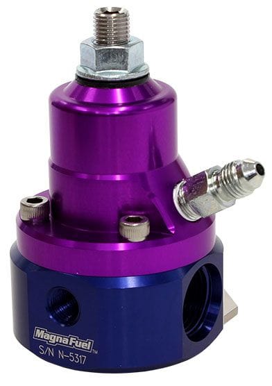 MAGNAFUEL x2 -8AN , x1 -6AN Return, 700 HP, 35-85 Psi Magnafuel Two-Port EFI Regulator w/ 1:1 Boost Reference WIMP9925-B Autofit