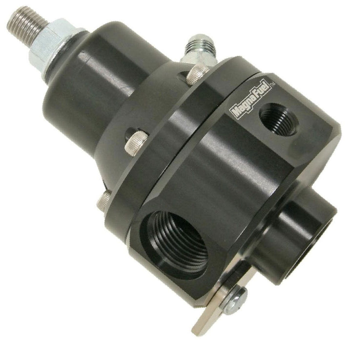 MAGNAFUEL x2 -8AN , x1 -8AN Return, 2000 HP, 35-85 Psi Magnafuel Large Two-Port EFI Regulator w/ 1:1 Boost Reference, Black WIMP9950-B- Autofit