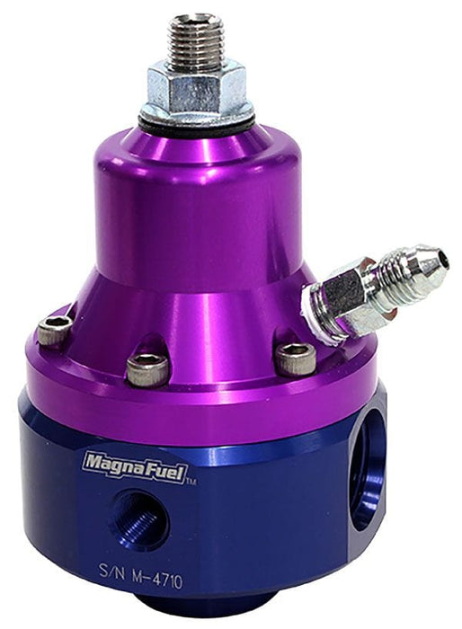 MAGNAFUEL x2 -8AN , x1 -8AN Return, 2000 HP, 35-85 Psi Magnafuel Large Two-Port EFI Regulator w/ 1:1 Boost Reference WIMP9950-B Autofit