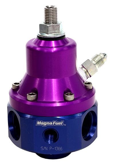 MAGNAFUEL x4 -8AN , x1 -8AN Return, 2000 HP, 35-85 Psi Magnafuel Four-Port EFI Regulator w/ 1:1 Boost Reference WIMP9940-B Autofit