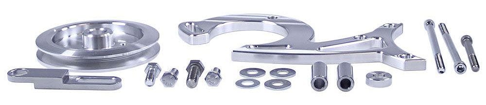 MARCH Billet Aluminium, Ford 289-302W with 1971-76 Mustang Pump March Performance Power Steering Bracket MPP30356 Autofit