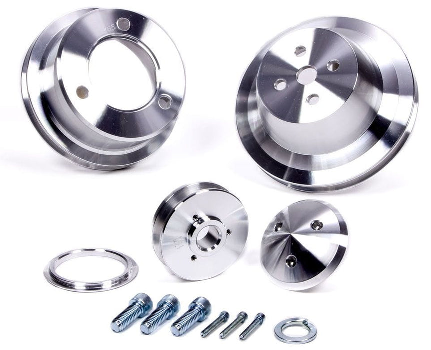 MARCH Billet Aluminium, Suit Ford 289-351W 1965-69 March Performance 1-Groove V-Belt Pulley Set MPP1550 Autofit