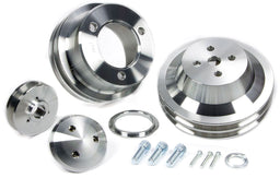 MARCH Billet Aluminium, Suit Ford 289-351W 1965-69 March Performance 2-Groove V-Belt Pulley Set MPP1560 Autofit