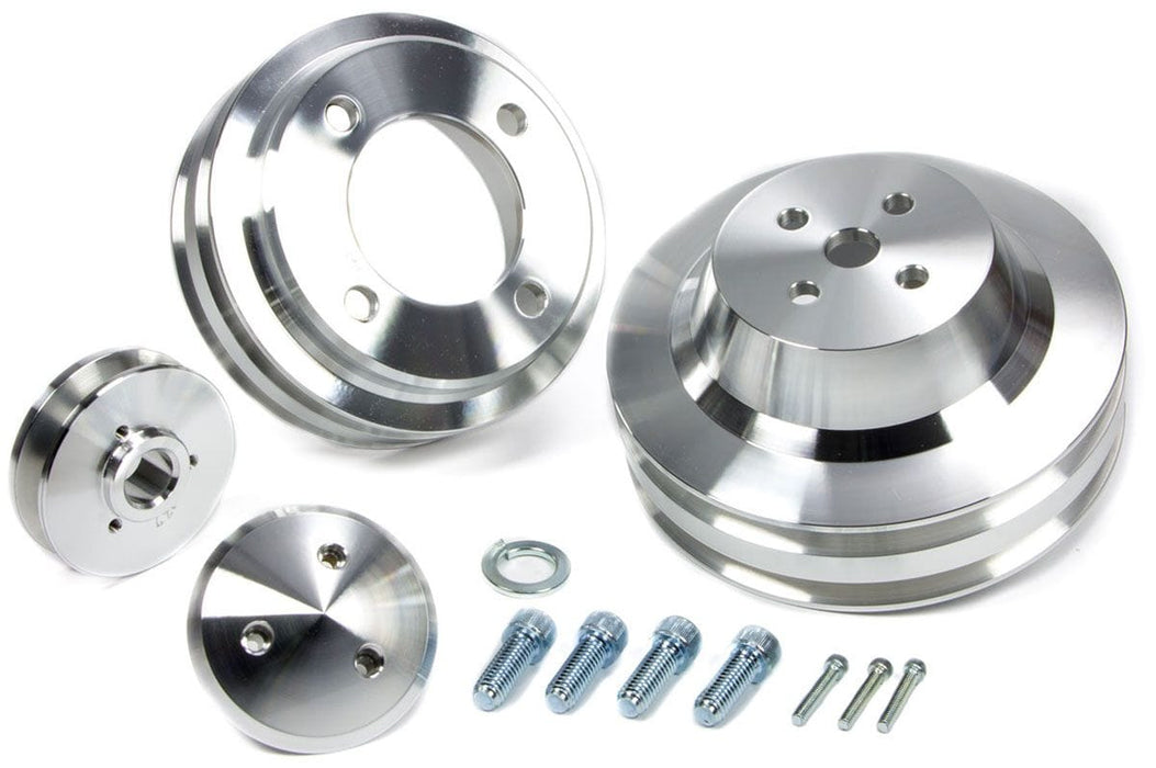 MARCH Billet Aluminium, Suit Ford 289-351W 1965-69 March Performance High Water Flow 1-Groove V-Belt Pulley Set MPP1617 Autofit