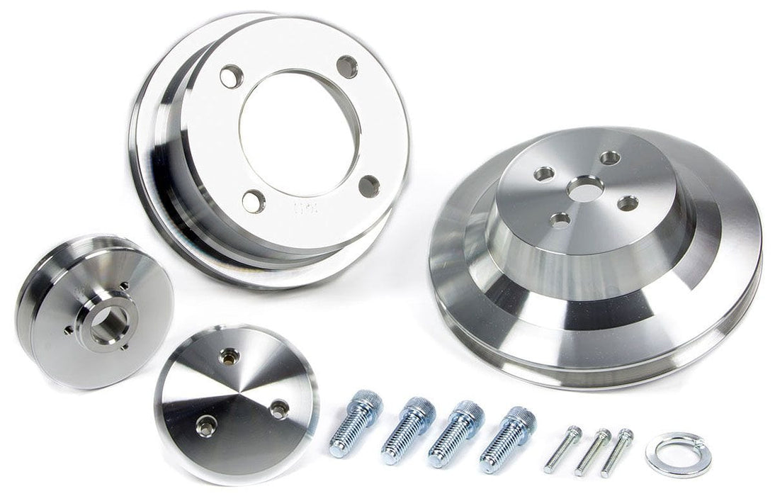 MARCH Billet Aluminium, Suit Ford 302-351 1969-On March Performance 1-Groove V-Belt Pulley Set MPP1610 Autofit