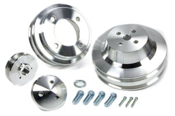 MARCH Billet Aluminium, Suit Ford 302-351 1969-On March Performance 2-Groove V-Belt Pulley Set MPP1630 Autofit