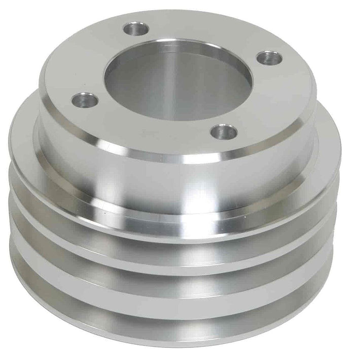 MARCH Billet Aluminium, Suit Ford 302-351W March Performance 3-Groove Crank Pulley with 4-Bolt Fluid Damper 5-1/2" MPP1539 Autofit