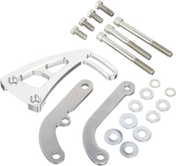 MARCH Billet Aluminium, Suit SB Chevy with 1966-76 Canister Style Pumps March Performance Ultra "Front Mounted" Upper & Lower Power Steering Bracket Kit Autofit