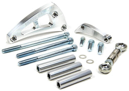 MARCH Billet Aluminium, Suit SB Chevy with Long Water Pump, R/H Mid Mount March Performance Ultra "Mid Mount" Alternator Bracket, Clear Powder Coated MPP2 Autofit