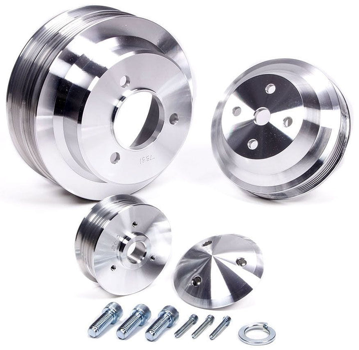 MARCH Billet Aluminium, Suit SB Chevy with Short Water Pump & Power Steering March Performance "Style Track" Serpentine Kit, 62" Belt Size MPP21150 Autofit