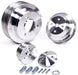 MARCH Billet Aluminium, Suit SB Chevy with Short Water Pump & Power Steering March Performance "Style Track" Serpentine Kit, 62" Belt Size MPP21150 Autofit