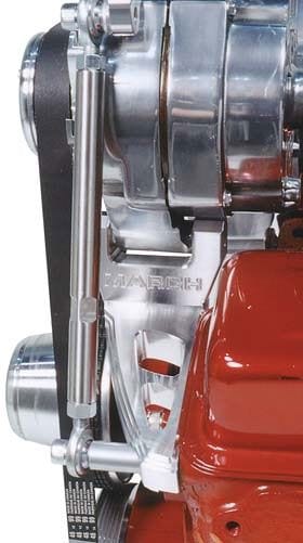 MARCH Billet Aluminium, Suit Small Block Chevy with Short Water Pump, Inwar March Performance Ultra Style "Inward Mount" Alternator Bracket Kit MPP20721 Autofit