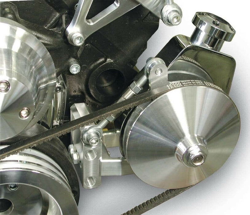 MARCH Suit SB Chevy 1966-77 with Short Water Pump March Performance Adjustable Canister Style Power Steering Bracket Kit MPP20112 Autofit