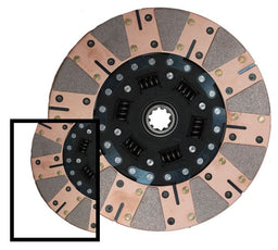 MCLEOD 10.5" O.D, 1-1/8 x 10 Spline, SFI Approved 600 Series Ceramic Clutch Disc MC260640 Autofit