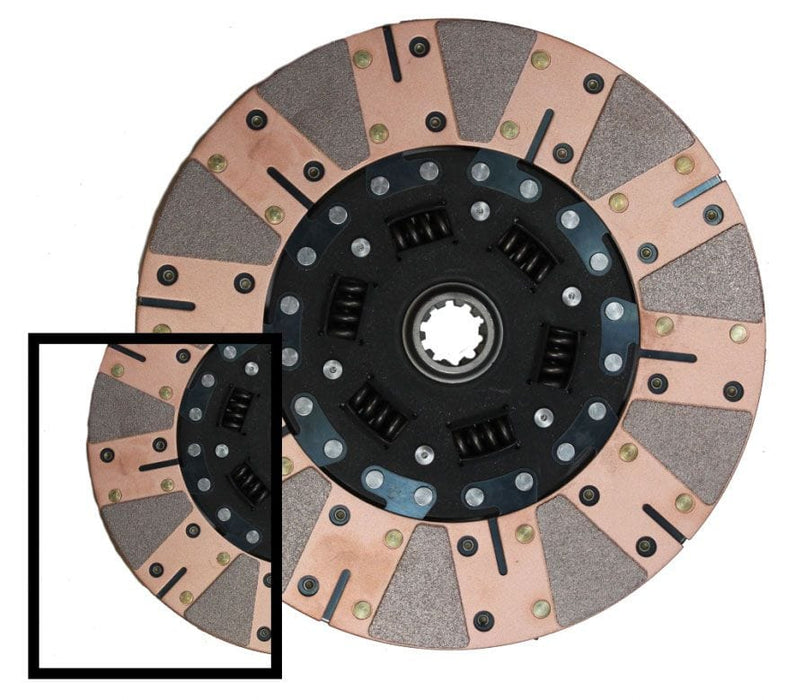 MCLEOD 10.5" O.D, 1-3/8 x 10 Spline, SFI Approved 600 Series Ceramic Clutch Disc MC260660 Autofit