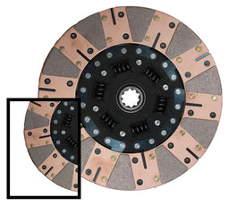 MCLEOD 11" O.D, 1-1/16" x 10 Spline, SFI Approved 600 Series Ceramic Clutch Disc MC260631 Autofit