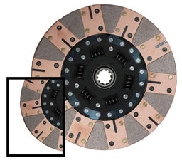 MCLEOD 11" O.D, 1-1/8 x 10 Spline, SFI Approved 600 Series Ceramic Clutch Disc MC260641 Autofit