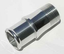 MEZIERE 1 1/4" hose connection Inlet fitting, for 100 series electric water pumps, Chrome Finish MZWP1125C Autofit