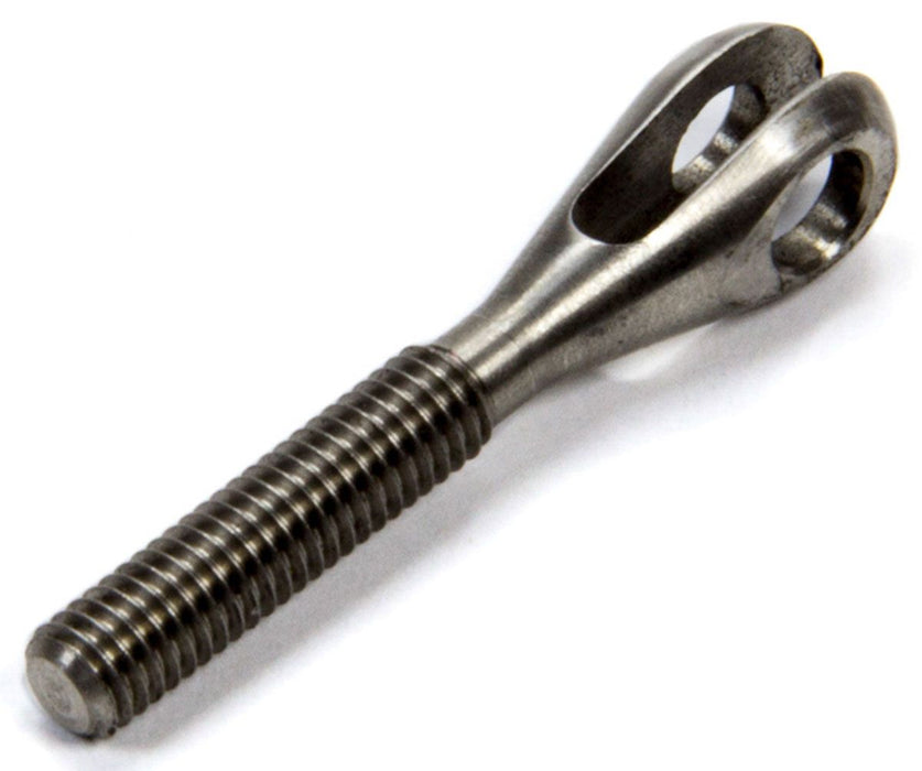 MEZIERE 1/4-28 L/H Male Thread, 1/8" Slot With 3/16" Bolt Hole Threaded Clevis Stainless Steel MZTC1428L Autofit