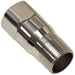 MEZIERE 1" NPT Female to 1" NPT Male Water pump fitting extension, Polished Finish MZWP1000U Autofit