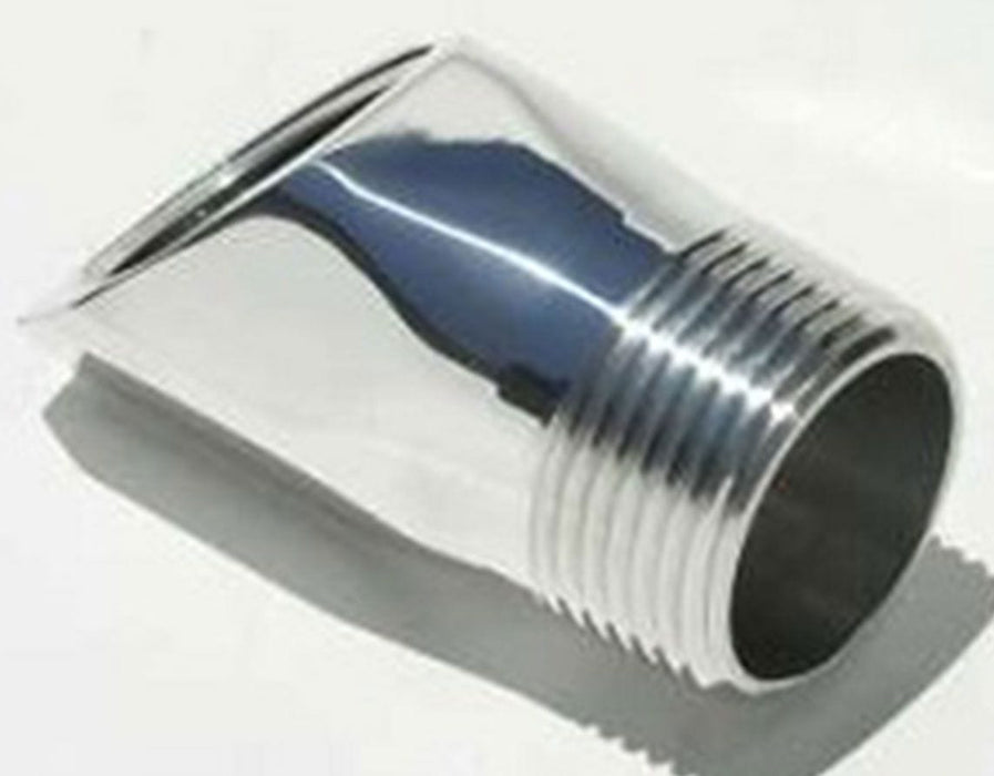 MEZIERE 1" NPT male to 1" NPT female, 45 degree angle Inlet Fitting Adapter, Chrome Finish MZWP1045C Autofit